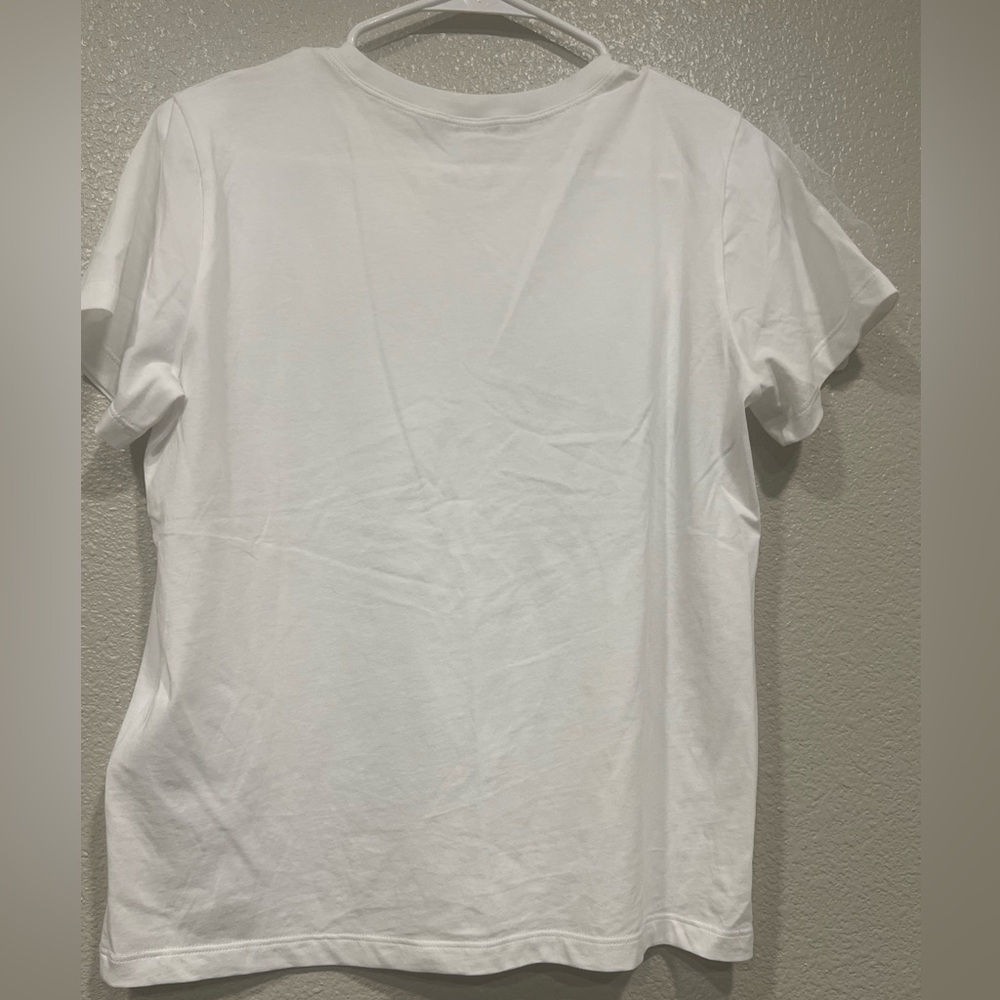 RED VALENTINO
Flower-patch T-shirt In White - Picture 5 of 7